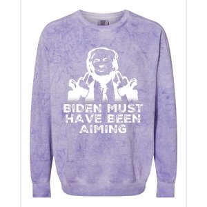 Trump Meme Butler Pennsylvania Trump Rally Today Trump 2024 Colorblast Crewneck Sweatshirt