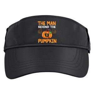 The Man Behind The Pumpkin New Baby Shower Dad Halloween Adult Drive Performance Visor