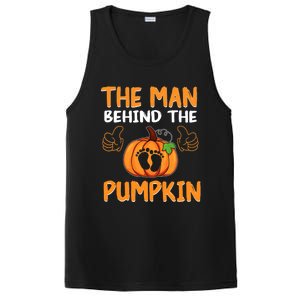 The Man Behind The Pumpkin New Baby Shower Dad Halloween PosiCharge Competitor Tank