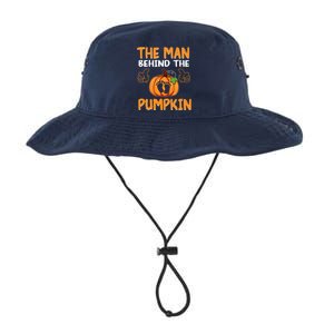 The Man Behind The Pumpkin New Baby Shower Dad Halloween Legacy Cool Fit Booney Bucket Hat