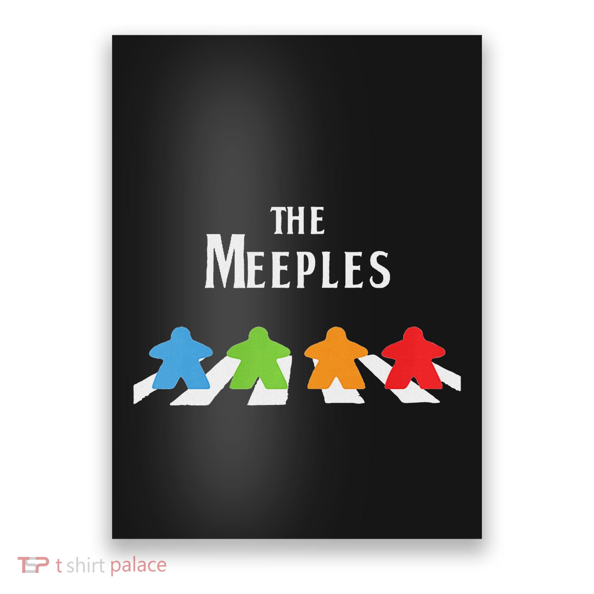 The Meeples Board Game Addict Poster