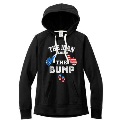 The Man Behind The Baby Bump Women's Fleece Hoodie