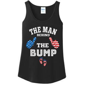 The Man Behind The Baby Bump Ladies Essential Tank