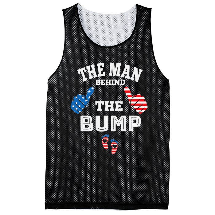 The Man Behind The Baby Bump Mesh Reversible Basketball Jersey Tank