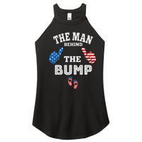 The Man Behind The Baby Bump Women's Perfect Tri Rocker Tank