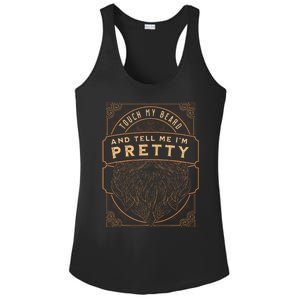 Touch My Beard And Tell Me IM Pretty Ladies PosiCharge Competitor Racerback Tank