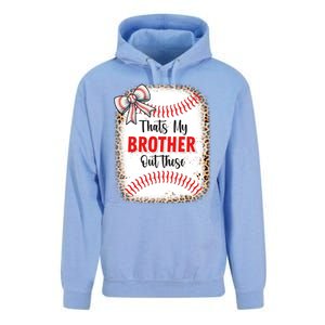 Thats My Brother Out There Baseball Lover Sister Great Gift Unisex Surf Hoodie