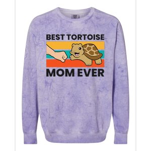 Tortoise Mama Best Tortoise Mom Ever Colorblast Crewneck Sweatshirt