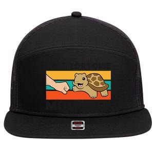 Tortoise Mama Best Tortoise Mom Ever 7 Panel Mesh Trucker Snapback Hat