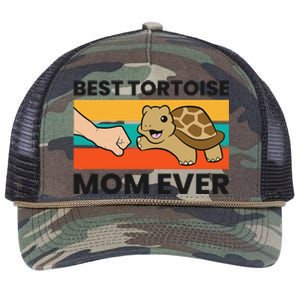 Tortoise Mama Best Tortoise Mom Ever Retro Rope Trucker Hat Cap