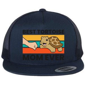 Tortoise Mama Best Tortoise Mom Ever Flat Bill Trucker Hat