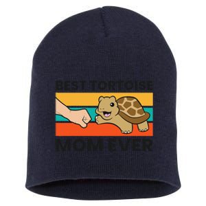 Tortoise Mama Best Tortoise Mom Ever Short Acrylic Beanie