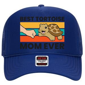 Tortoise Mama Best Tortoise Mom Ever High Crown Mesh Back Trucker Hat