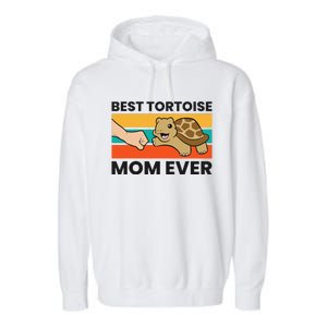 Tortoise Mama Best Tortoise Mom Ever Garment-Dyed Fleece Hoodie