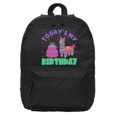 Todays My Birthday Llama Party 16 in Basic Backpack