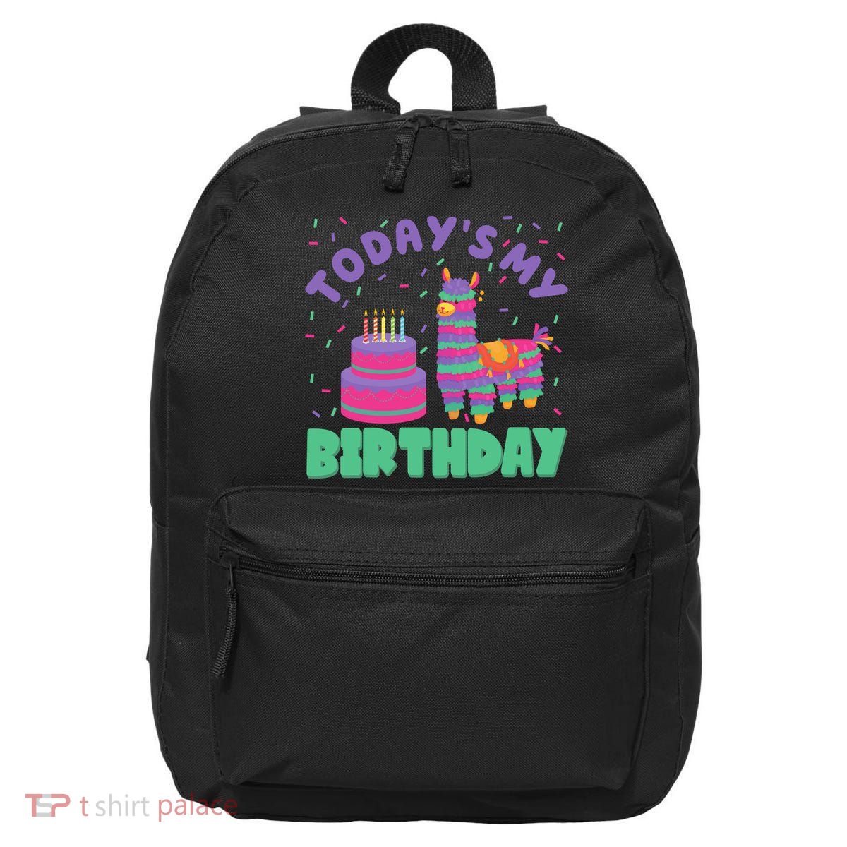 Todays My Birthday Llama Party 16 in Basic Backpack