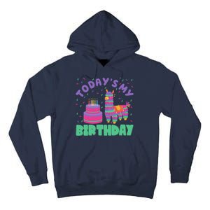 Todays My Birthday Llama Party Tall Hoodie