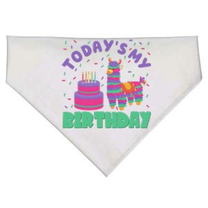 Todays My Birthday Llama Party USA-Made Doggie Bandana