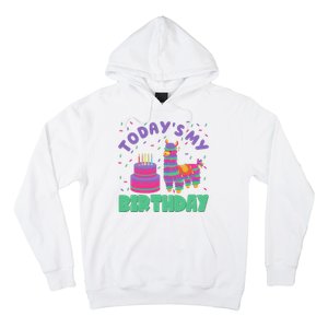 Todays My Birthday Llama Party Hoodie