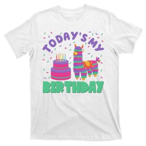 Todays My Birthday Llama Party T-Shirt