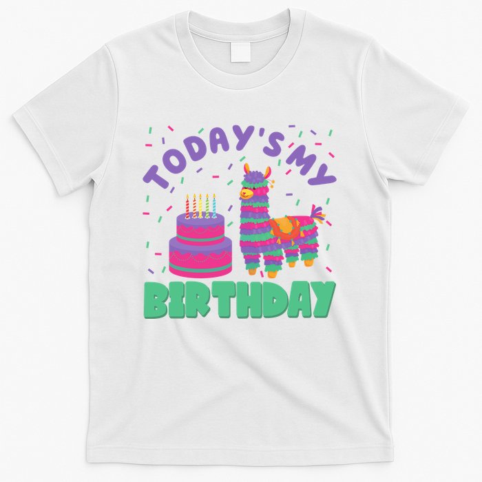 Todays My Birthday Llama Party T-Shirt