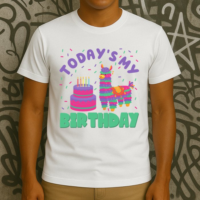 Todays My Birthday Llama Party T-Shirt