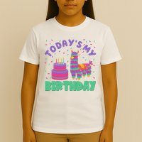 Todays My Birthday Llama Party T-Shirt