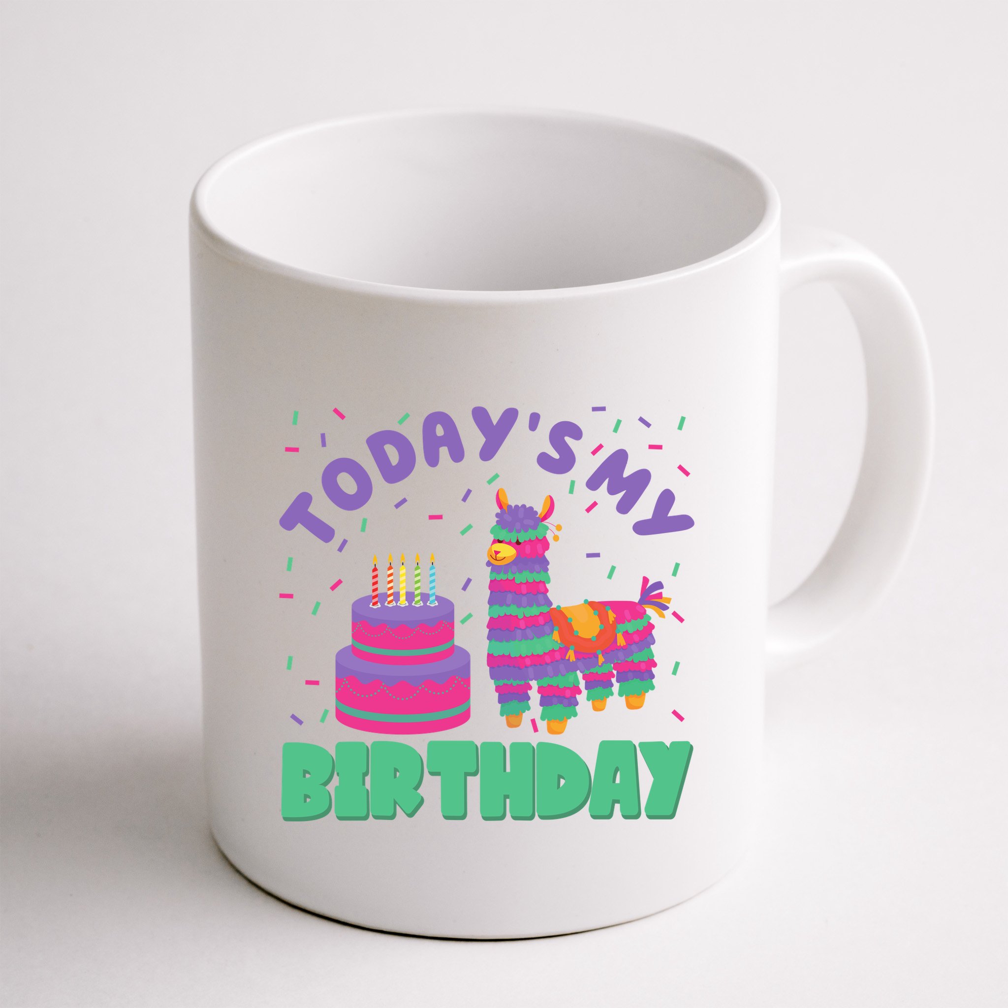 Todays My Birthday Llama Party Mug