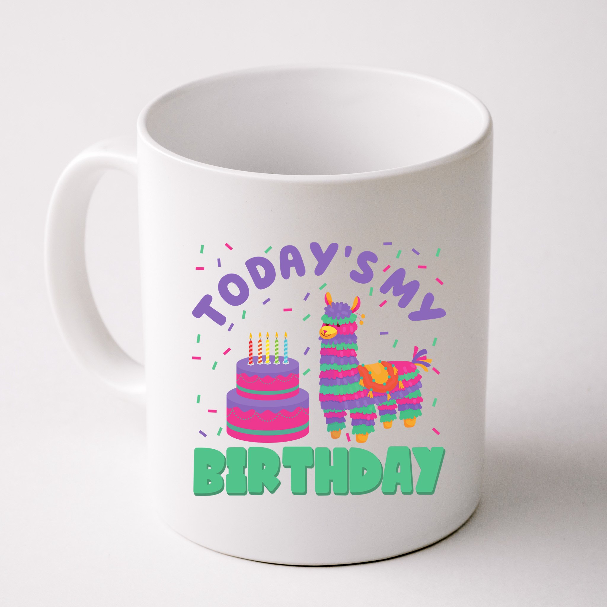 Todays My Birthday Llama Party Mug