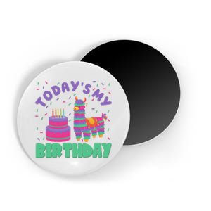 Todays My Birthday Llama Party Magnet