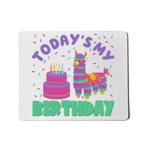 Todays My Birthday Llama Party Mousepad