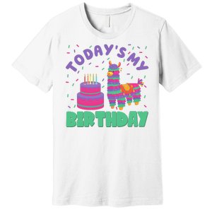 Todays My Birthday Llama Party Premium T-Shirt