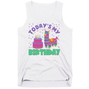 Todays My Birthday Llama Party Tank Top