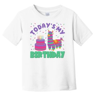 Todays My Birthday Llama Party Toddler T-Shirt