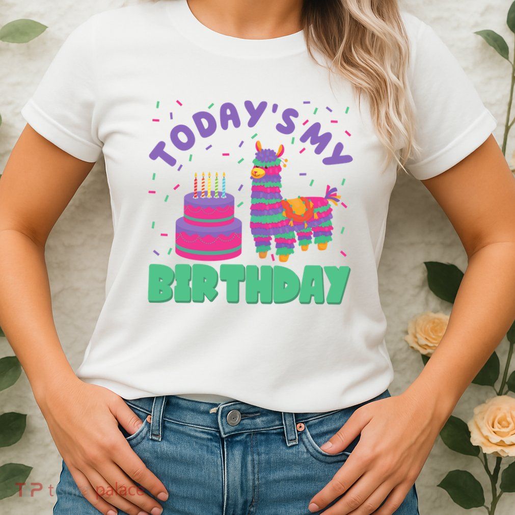 Todays My Birthday Llama Party Women's T-Shirt