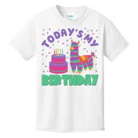 Todays My Birthday Llama Party Kids T-Shirt