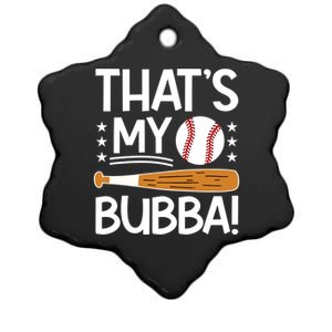 ThatS My Bubba Baseball Brother Baseball PlayerS Brother Gift Ceramic Star Ornament