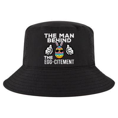 The Man Behind The Egg Citement Easter Day Cool Comfort Performance Bucket Hat