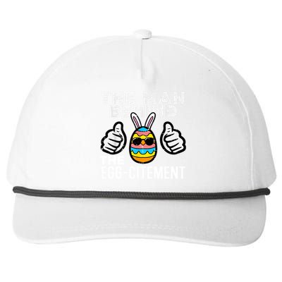 The Man Behind The Egg Citement Easter Day Snapback Five-Panel Rope Hat