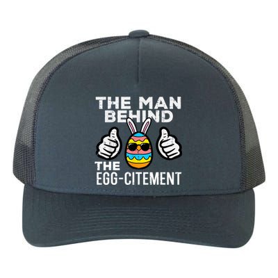 The Man Behind The Egg Citement Easter Day Yupoong Adult 5-Panel Trucker Hat