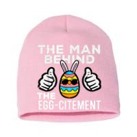 The Man Behind The Egg Citement Easter Day Short Acrylic Beanie