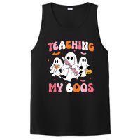 Teaching My Boos Spooky Teacher Ghost Halloween Groovy Retro PosiCharge Competitor Tank