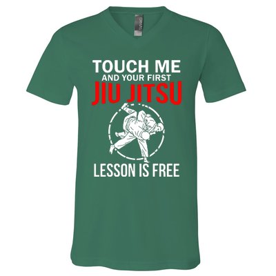 Touch Me Brazilian Jiu Jitsu V-Neck T-Shirt