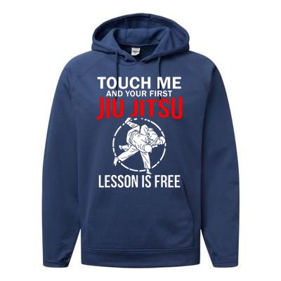 Touch Me Brazilian Jiu Jitsu Performance Fleece Hoodie