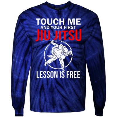 Touch Me Brazilian Jiu Jitsu Tie-Dye Long Sleeve Shirt