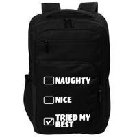 Tried My Best, Funny Check List Design Impact Tech Backpack