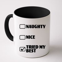 Tried My Best, Funny Check List Design Mug