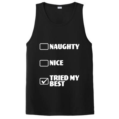 Tried My Best, Funny Check List Design PosiCharge Competitor Tank