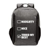 Tried My Best, Funny Check List Design Vector Backpack