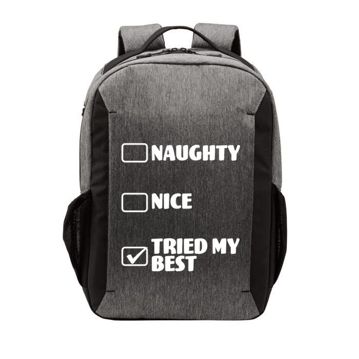 Tried My Best, Funny Check List Design Vector Backpack